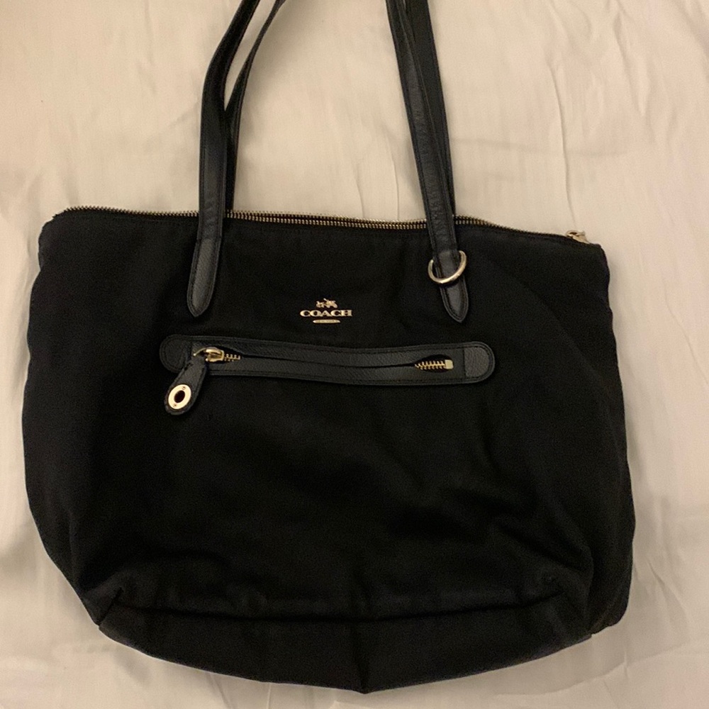 Coach Black Nylon Purse